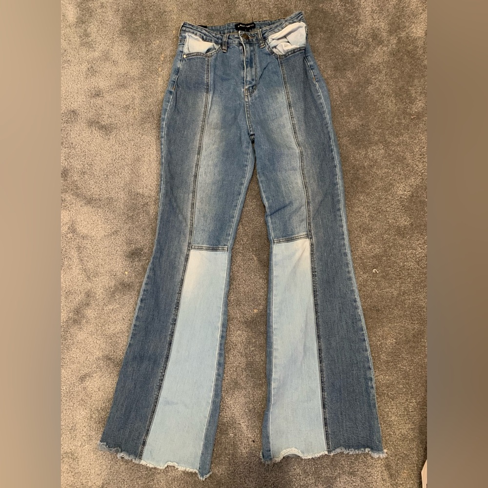 70’s style flair jeans
